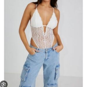 Garage lace bodysuit